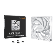 BE QUIET! Pure Wings 3 PWM High Speed 140mm White BL113 - 1228828 - zdjęcie 2